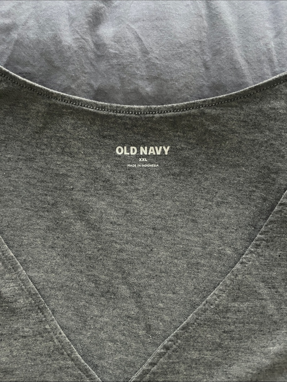Old Navy Men's Heather Charcoal V-Neck Tee